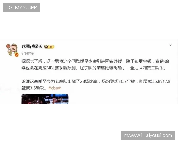 辽宁双小外援哈维布罗金顿 后场攻击力得到升级